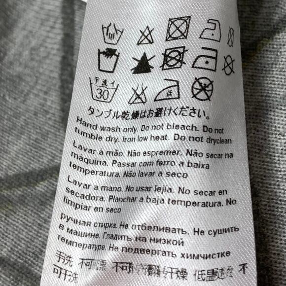 Vintage Escada Sport Short Sleeve Sweater 90s Belt Abstract Gray Size Small - Picture 8 of 14